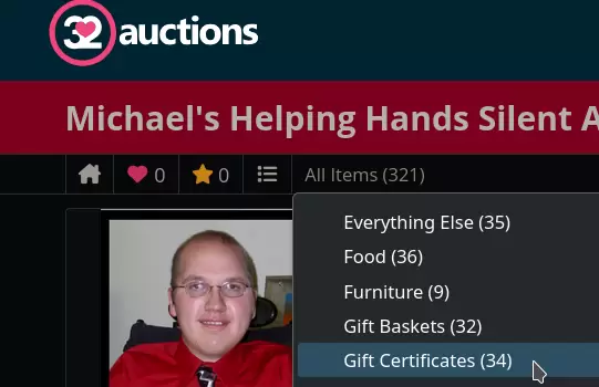 Help With Navigating the MHHF Auction Site